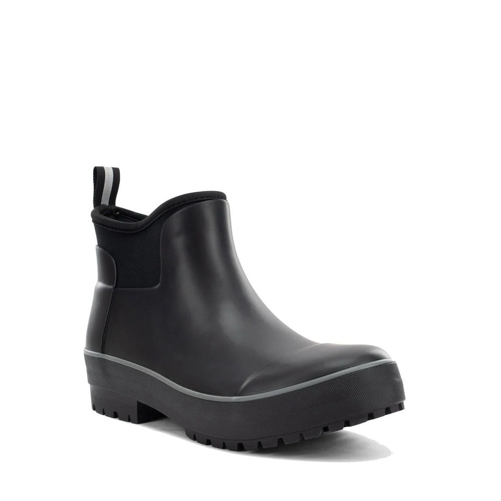 Chooka Everyday Neoprene Ankle Rain Boot Black